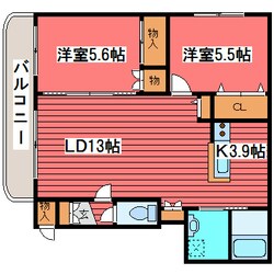 ラ・ペジブルIIの物件間取画像